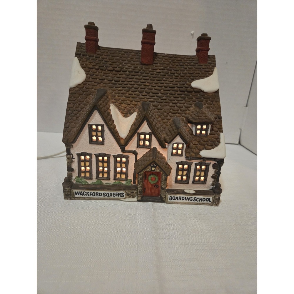 Wackford Squeers Boarding School Studio 56 Dickens Village, Vintage Christmas